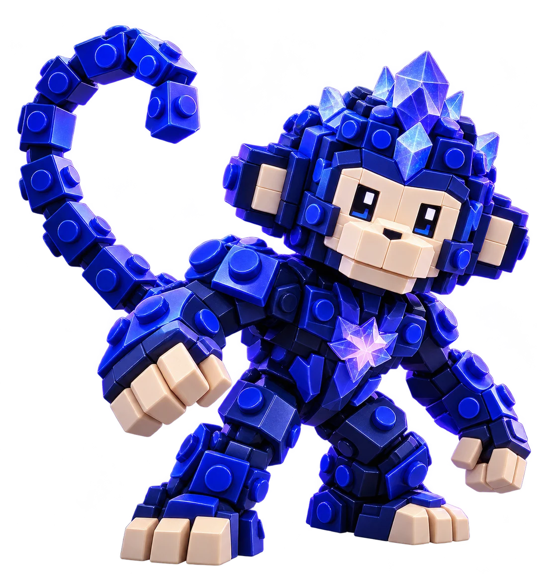 Original studded cosmic monkey guardian concept