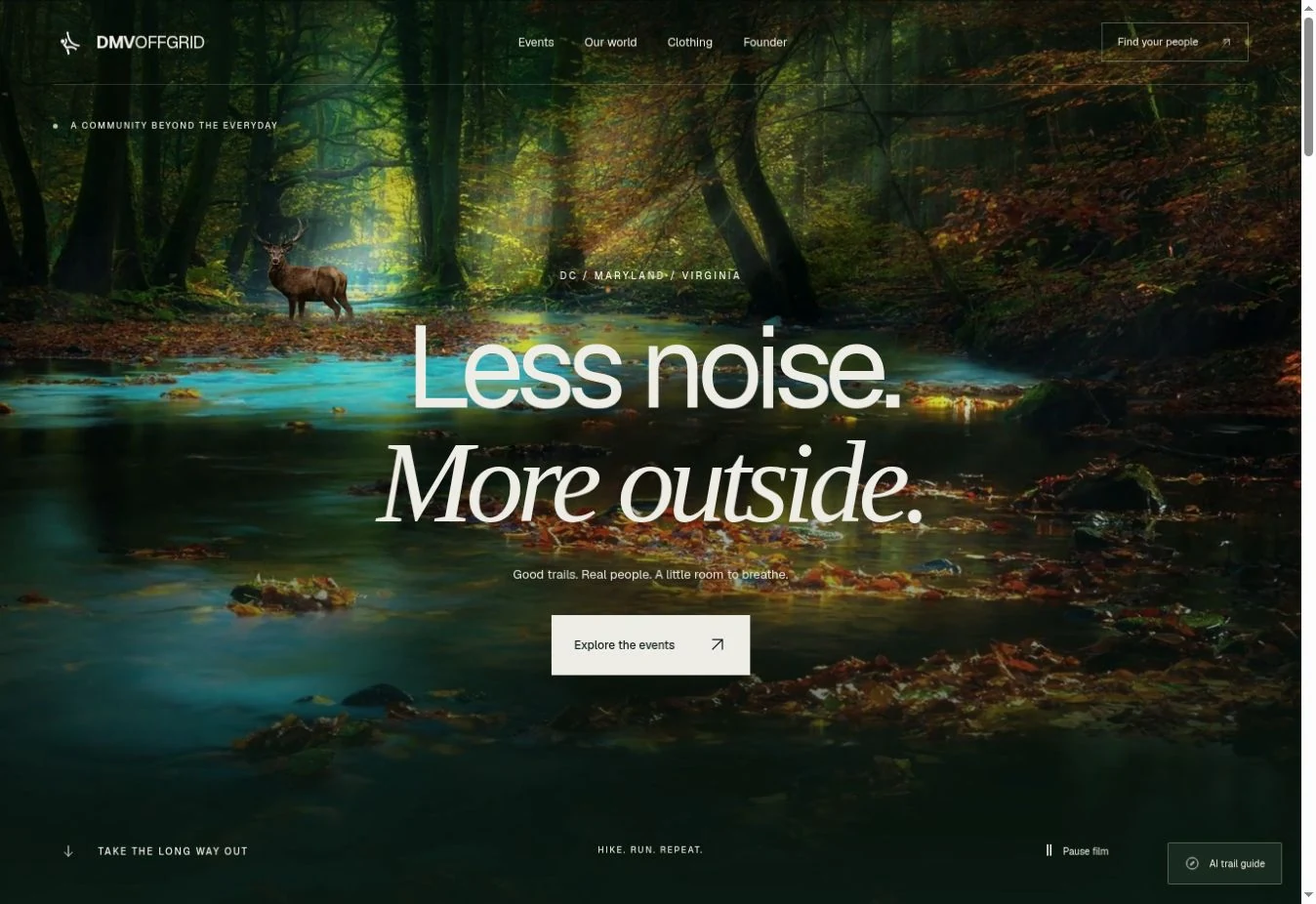 DMVOFFGRID live outdoor-community website